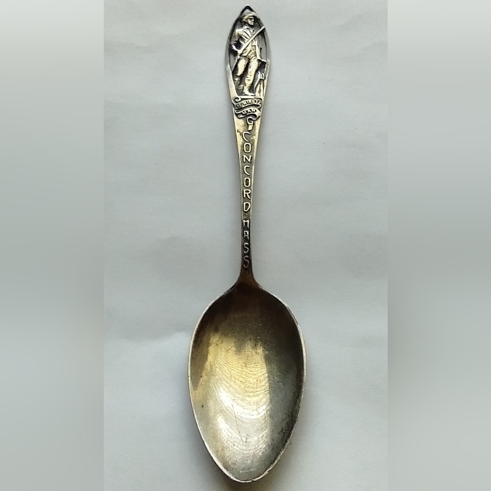 Sterling minute Man Concord Mass spoon
